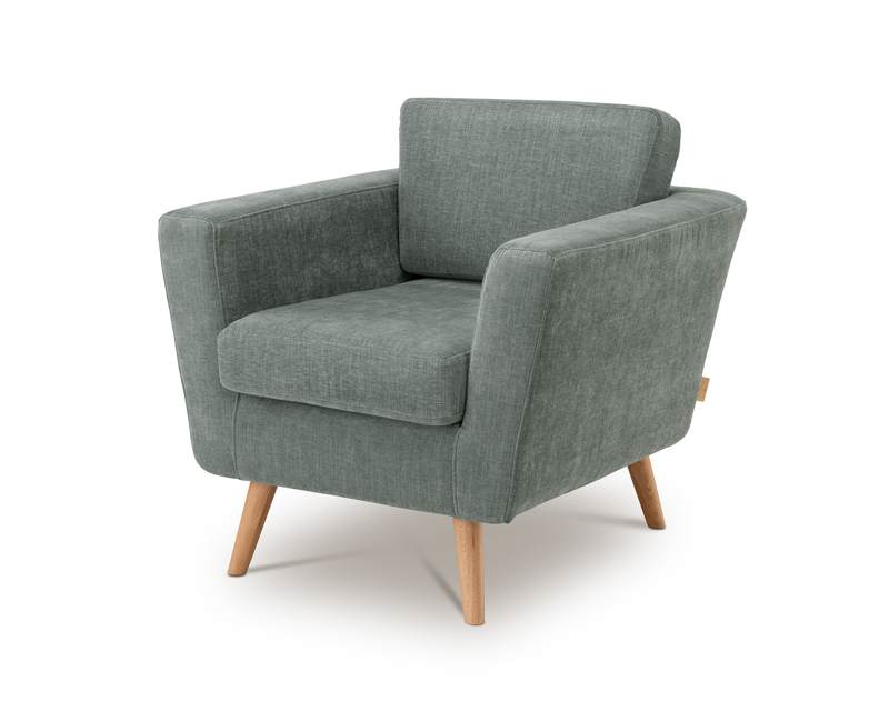 Slaapkamer fauteuil groen