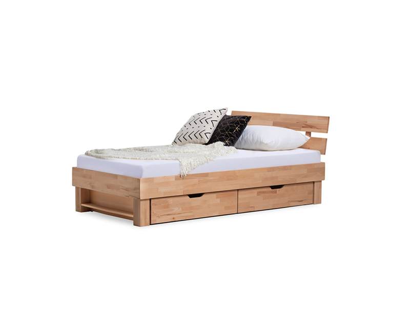 Eenpersoons houten bed
