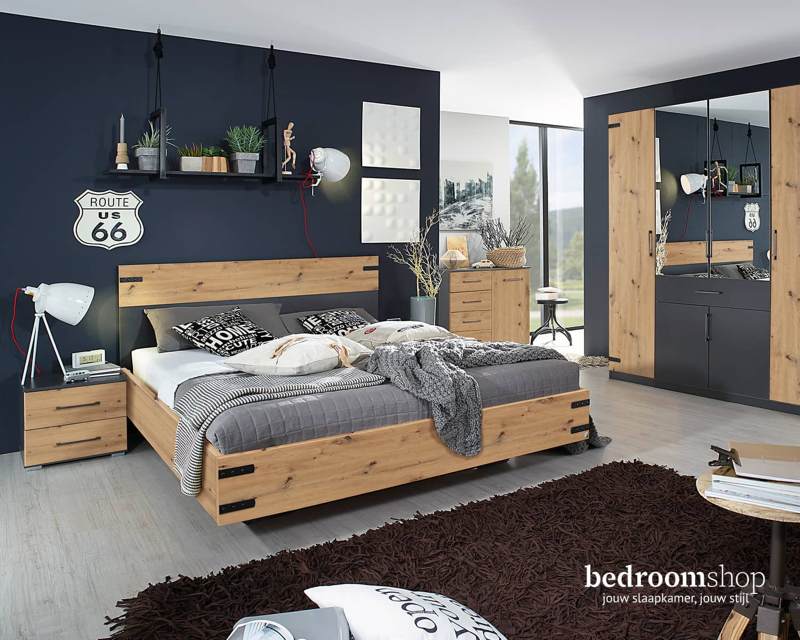 Slaapkamerset hout San Diego