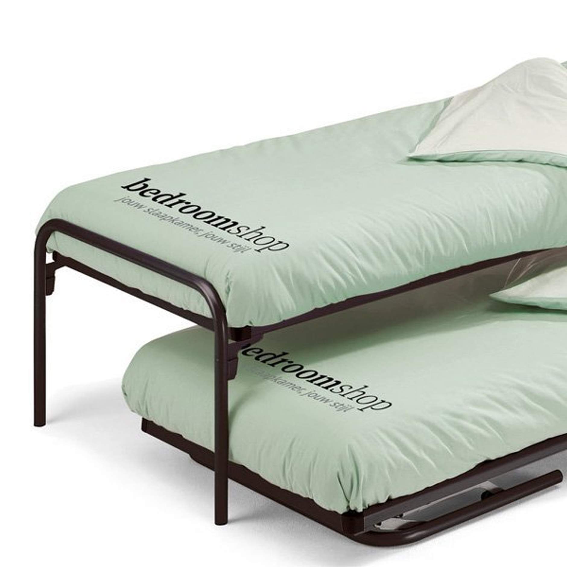 1 persoons bed met onderschuifbed