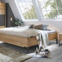 Tweepersoonsbed bianco eiken