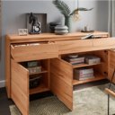 Beuken dressoir met 2 laden en 3 deuren