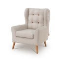 Oorfauteuil taupe