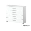 Witte ladencommode met vier lades