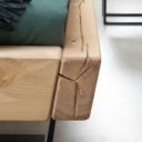 Detail grenen houten hoek Brixton balken bed